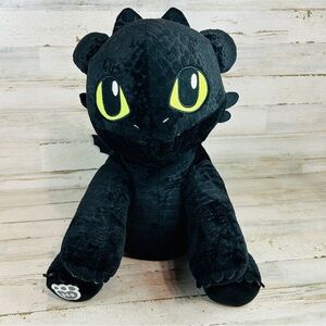 Toothless How To Train Your Dragon Black Plush Stuffed Animal BAB Build A Bear